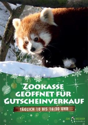 Plakat 'Gutscheine verschenken'